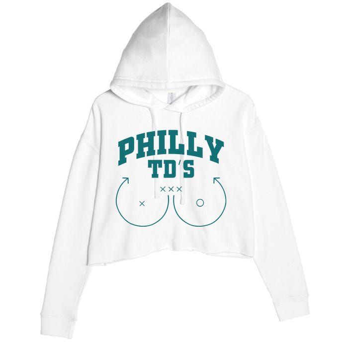 Phily Tds Boobs Crop Fleece Hoodie