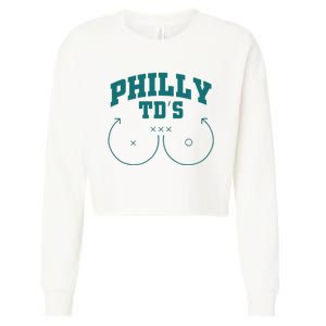 Phily Tds Boobs Cropped Pullover Crew