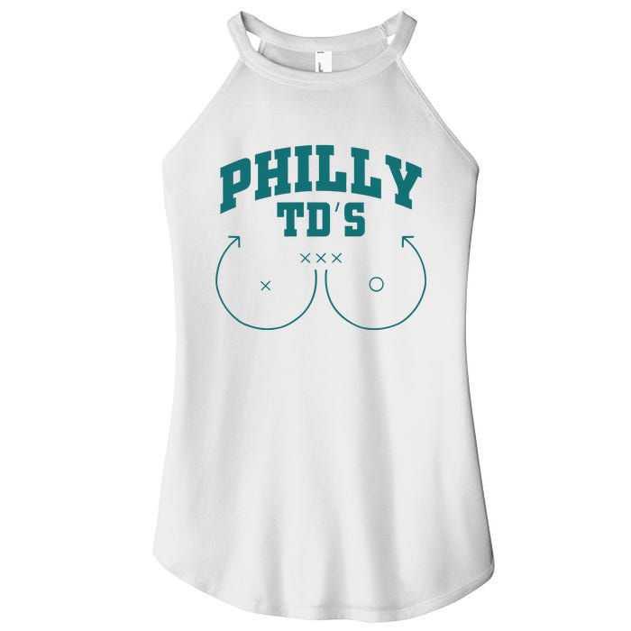 Phily Tds Boobs Women's Perfect Tri Rocker Tank