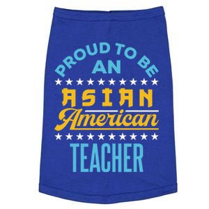 Proud To Be An Asian American Teacher Aapi Api Great Gift Doggie Tank