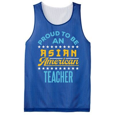 Proud To Be An Asian American Teacher Aapi Api Great Gift Mesh Reversible Basketball Jersey Tank