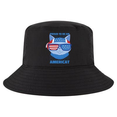 Proud To Be An Americat 4th Of July Americat US Flag Cool Comfort Performance Bucket Hat