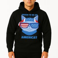 Proud To Be An Americat 4th Of July Americat US Flag Hoodie