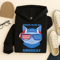 Proud To Be An Americat 4th Of July Americat US Flag Hoodie