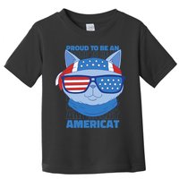 Proud To Be An Americat 4th Of July Americat US Flag Toddler T-Shirt