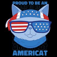 Proud To Be An Americat 4th Of July Americat US Flag Toddler T-Shirt