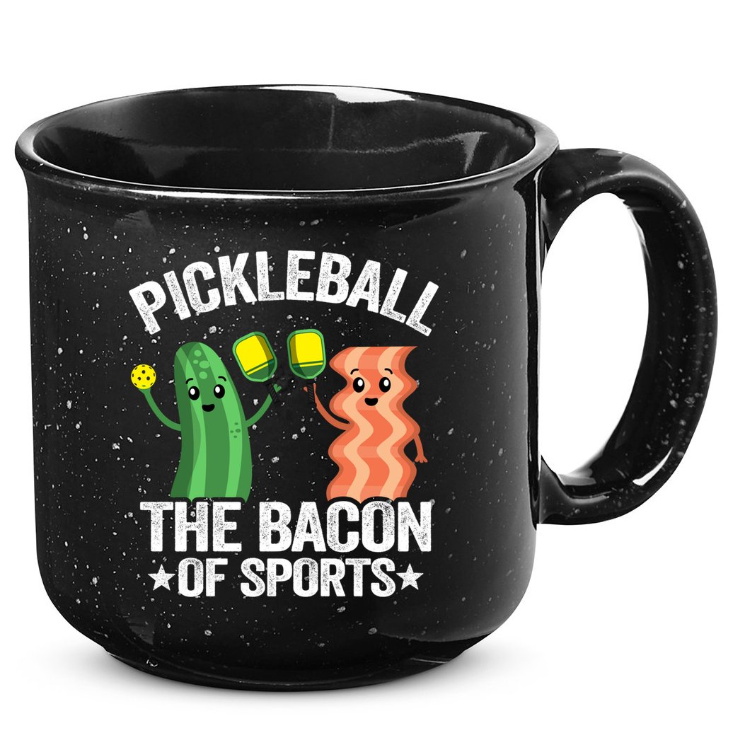 Pickleball The Bacon Of Sports Vintage Pickle Ball Gift 15oz Campfire Ceramic Mug