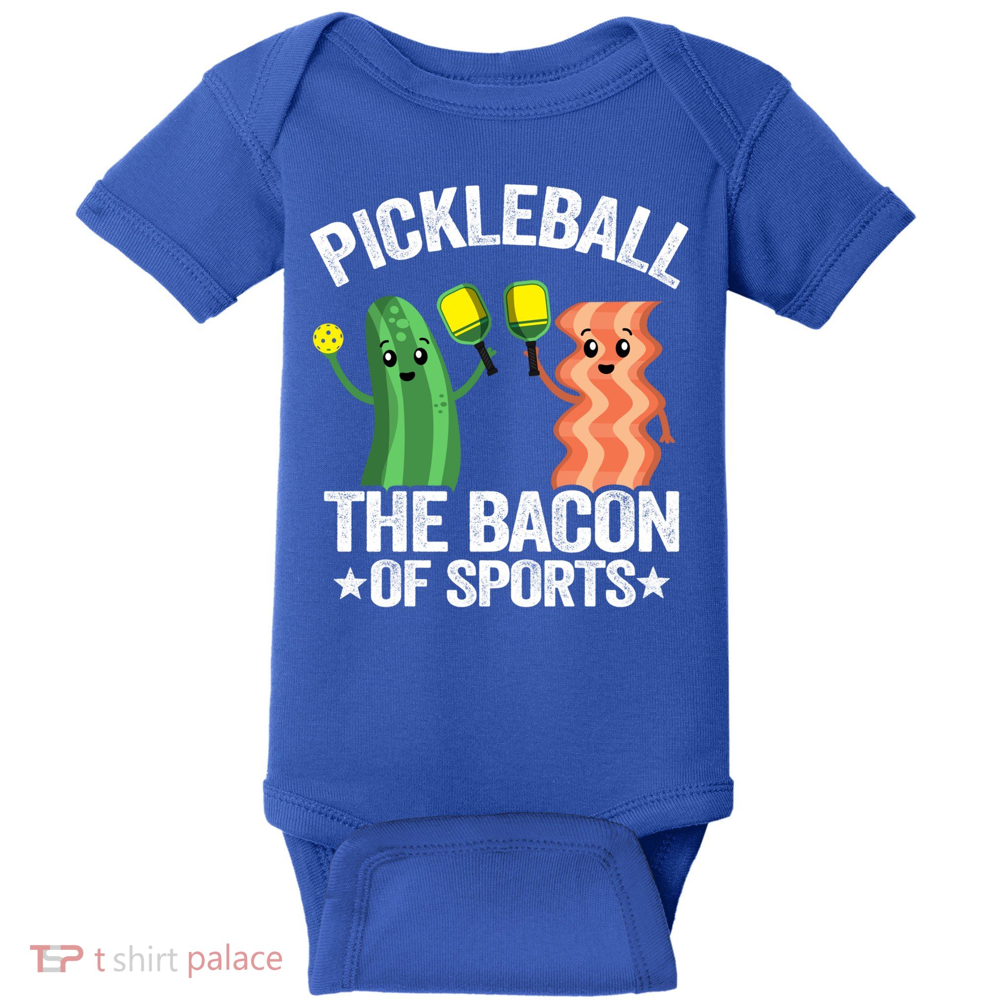 Pickleball The Bacon Of Sports Vintage Pickle Ball Gift Baby Bodysuit