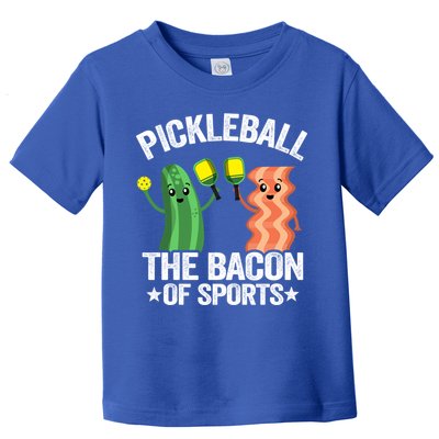 Pickleball The Bacon Of Sports Vintage Pickle Ball Gift Toddler T-Shirt