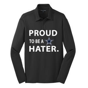 Proud To Be A Dallas Hater Silk Touch Performance Long Sleeve Polo