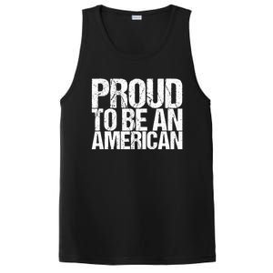 Proud To Be An American 4th Of July Gift PosiCharge Competitor Tank