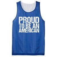 Proud To Be An American 4th Of July Gift Mesh Reversible Basketball Jersey Tank