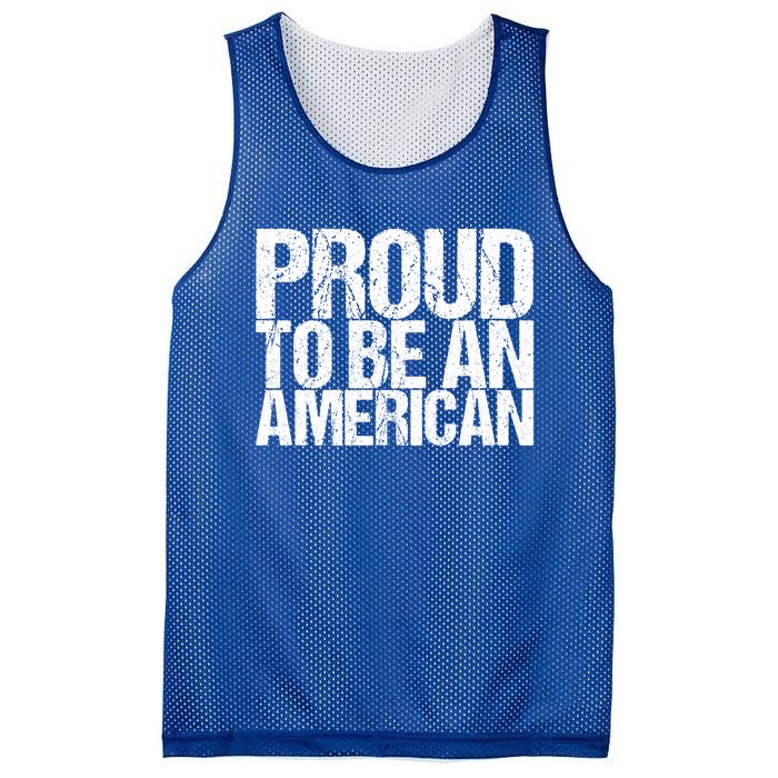 Proud To Be An American 4th Of July Gift Mesh Reversible Basketball Jersey Tank