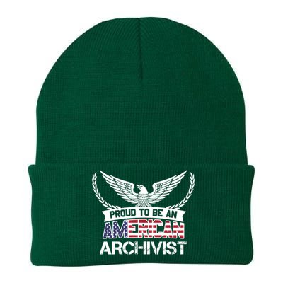 Proud To Be An American Archivist Great Gift Knit Cap Winter Beanie