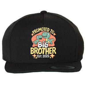 Promoted To Big Brother 2025 Dinosaur Trex Boy Wool Snapback Cap