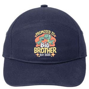 Promoted To Big Brother 2025 Dinosaur Trex Boy 7-Panel Snapback Hat