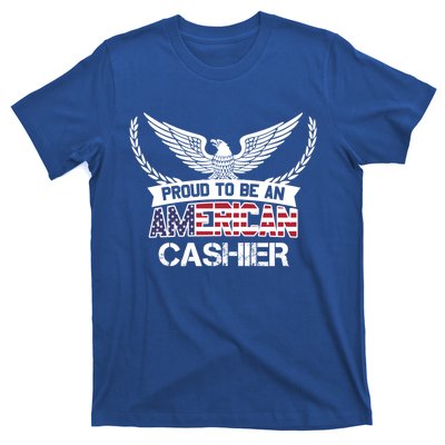 Proud To Be An American Cashier Gift T-Shirt