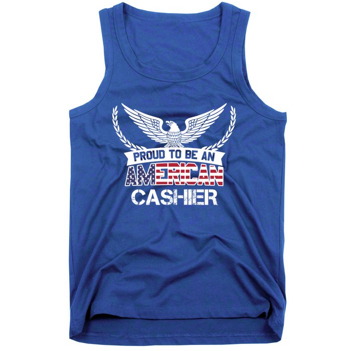 Proud To Be An American Cashier Gift Tank Top