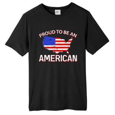 Proud To Be An American Tall Fusion ChromaSoft Performance T-Shirt