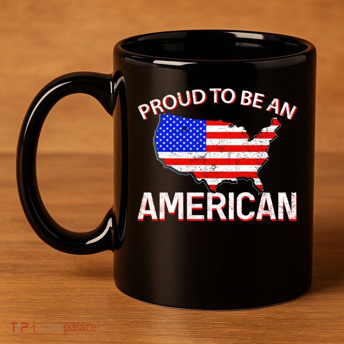 Proud To Be An American 11oz C Handle Ceramic Mug