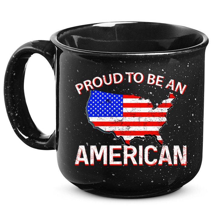 Proud To Be An American 15oz Campfire Ceramic Mug