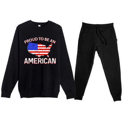 Proud To Be An American Premium Crewneck Sweatsuit Set