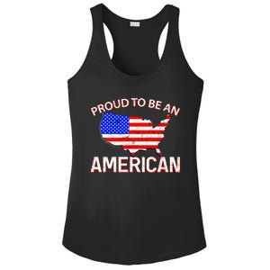 Proud To Be An American Ladies PosiCharge Competitor Racerback Tank