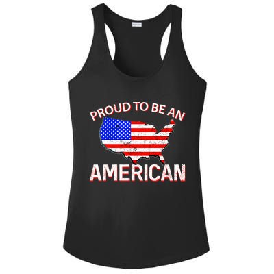 Proud To Be An American Ladies PosiCharge Competitor Racerback Tank
