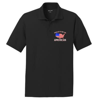 Proud To Be An American PosiCharge RacerMesh Polo