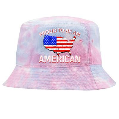 Proud To Be An American Tie-Dyed Bucket Hat