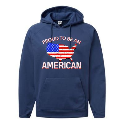 Proud To Be An American Performance Fleece Hoodie