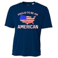 Proud To Be An American Cooling Performance Crew T-Shirt