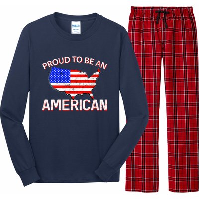 Proud To Be An American Long Sleeve Pajama Set