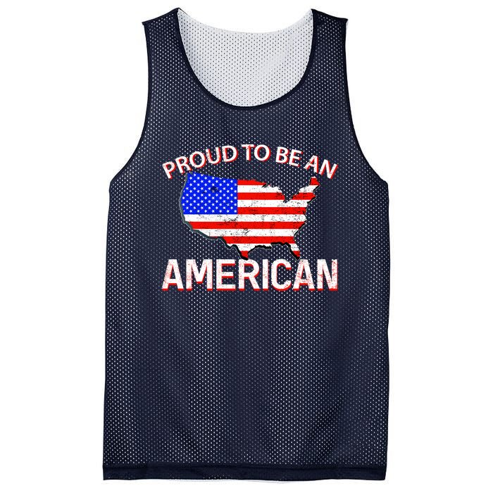 Proud To Be An American Mesh Reversible Basketball Jersey Tank