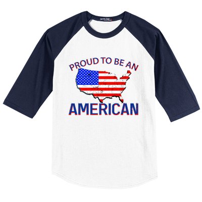 Proud To Be An American Baseball Sleeve Shirt