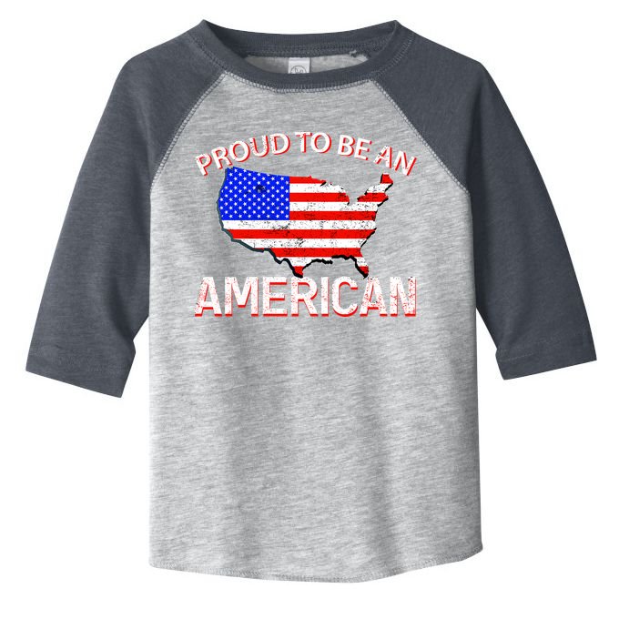 Proud To Be An American Toddler Fine Jersey T-Shirt
