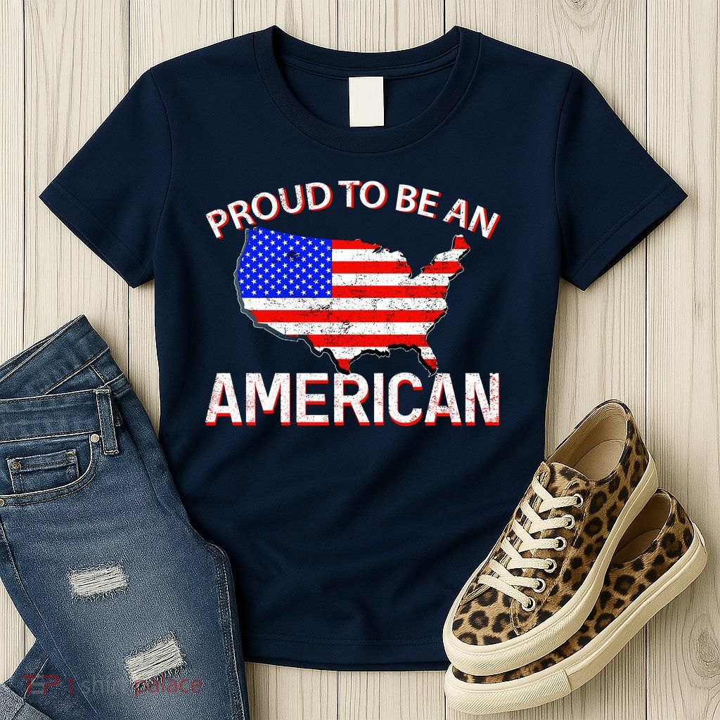 Proud To Be An American Womens T-Shirt