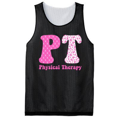 Physical Therapy Breast Cancer Awareness Month PT Therapist Mesh Reversible Basketball Jersey Tank