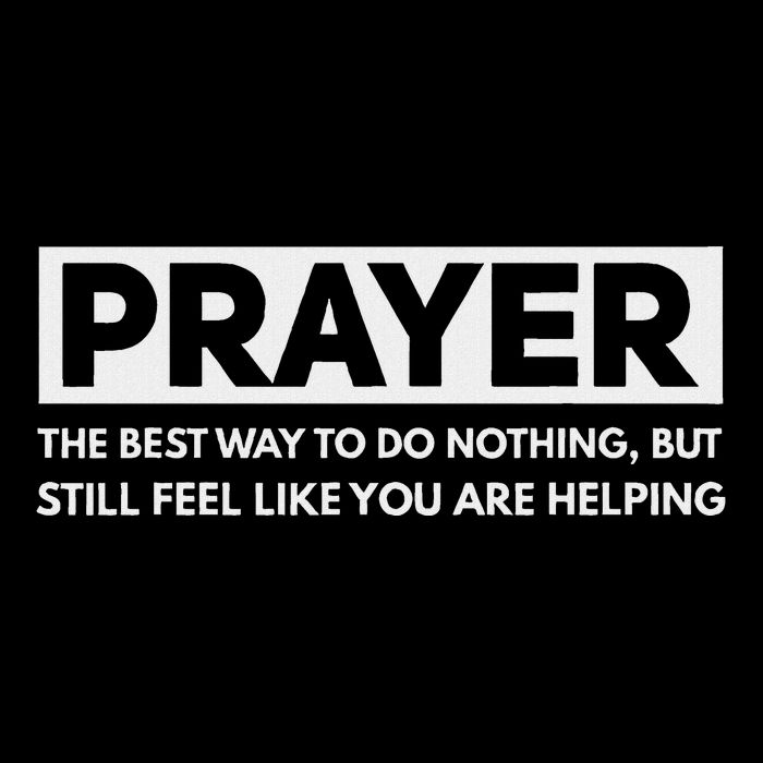 Prayer The Best Way To Do Nothing Funny Atheist Short Acrylic Beanie