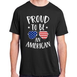 Proud to Be an American 4th of July Patriotic Adult ChromaSoft Performance T-Shirt