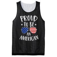 Proud to Be an American 4th of July Patriotic Mesh Reversible Basketball Jersey Tank