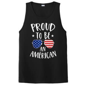 Proud to Be an American 4th of July Patriotic PosiCharge Competitor Tank