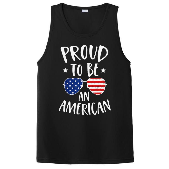 Proud to Be an American 4th of July Patriotic PosiCharge Competitor Tank