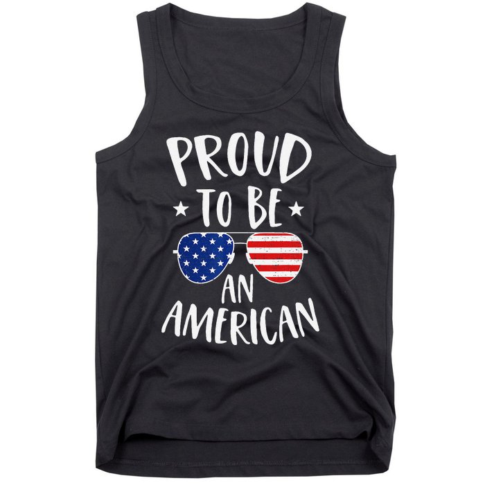 Proud to Be an American 4th of July Patriotic Tank Top