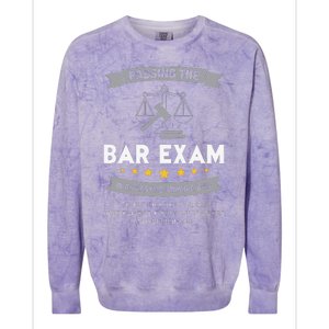 Passing The Bar Exam Is Easy Lawyer Graduation Attorney Colorblast Crewneck Sweatshirt