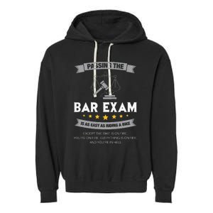 Passing The Bar Exam Is Easy Lawyer Graduation Attorney Garment-Dyed Fleece Hoodie