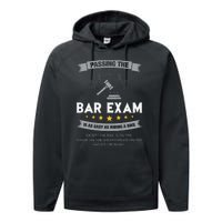 Passing The Bar Exam Is Easy Lawyer Graduation Attorney Performance Fleece Hoodie