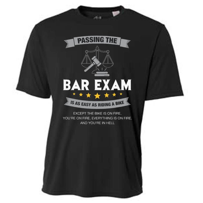 Passing The Bar Exam Is Easy Lawyer Graduation Attorney Cooling Performance Crew T-Shirt