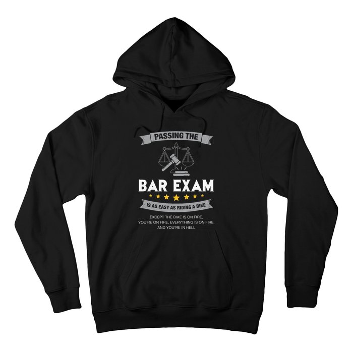 Passing The Bar Exam Is Easy Lawyer Graduation Attorney Hoodie