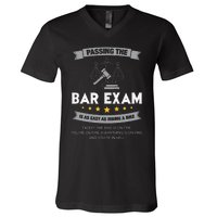 Passing The Bar Exam Is Easy Lawyer Graduation Attorney V-Neck T-Shirt